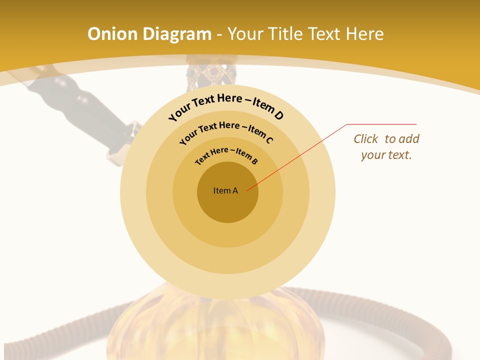 Hookah Isolated On White Background PowerPoint Template