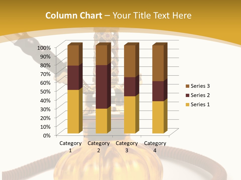 Hookah Isolated On White Background PowerPoint Template