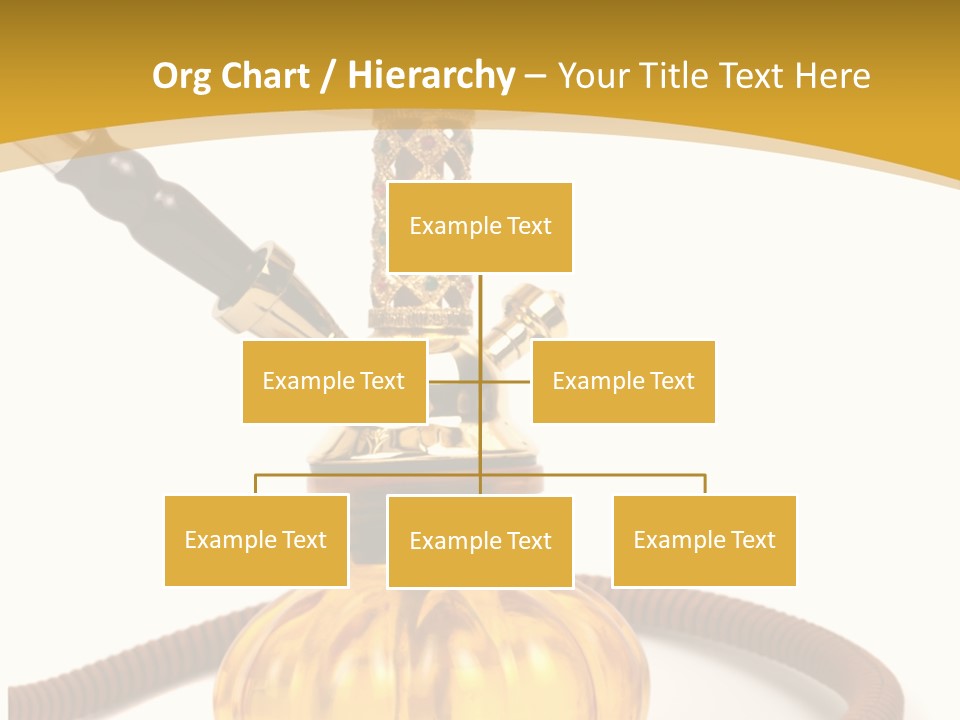 Hookah Isolated On White Background PowerPoint Template