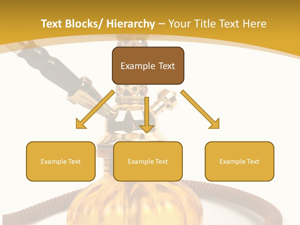 Hookah Isolated On White Background PowerPoint Template