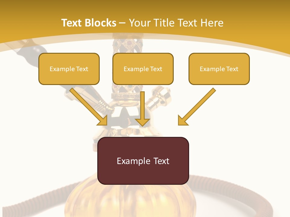 Hookah Isolated On White Background PowerPoint Template