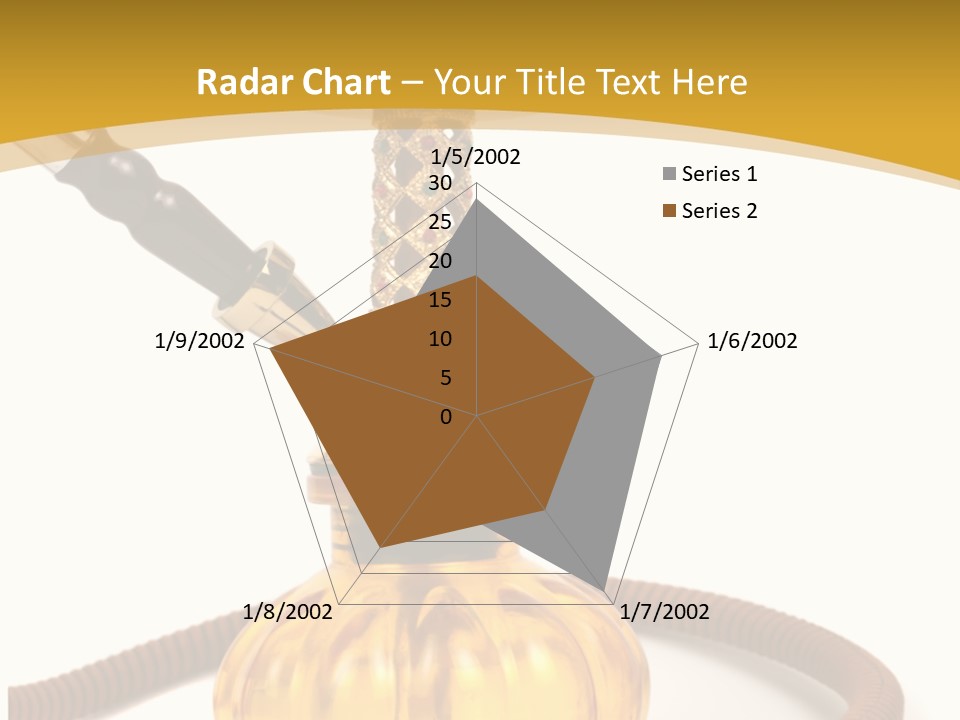 Hookah Isolated On White Background PowerPoint Template