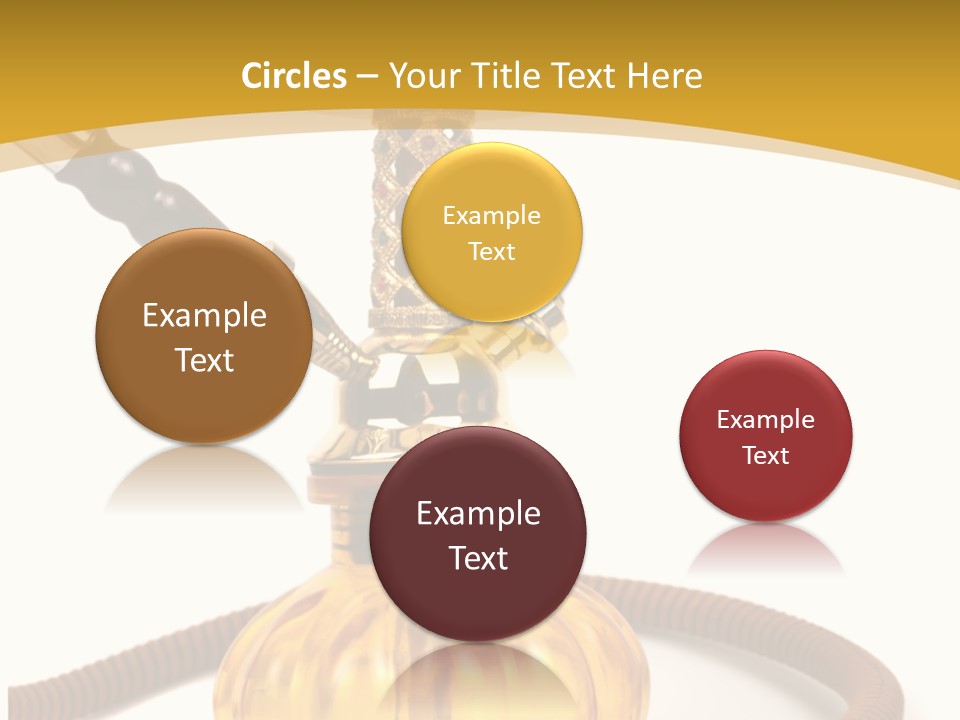 Hookah Isolated On White Background PowerPoint Template