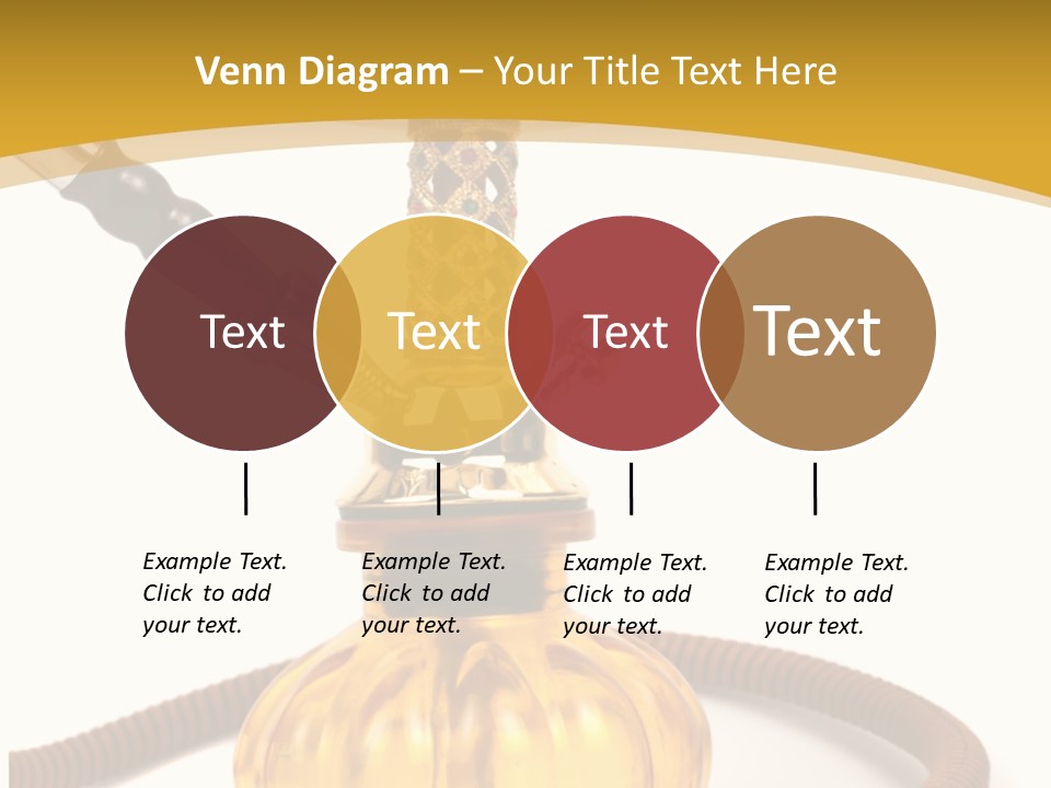 Hookah Isolated On White Background PowerPoint Template