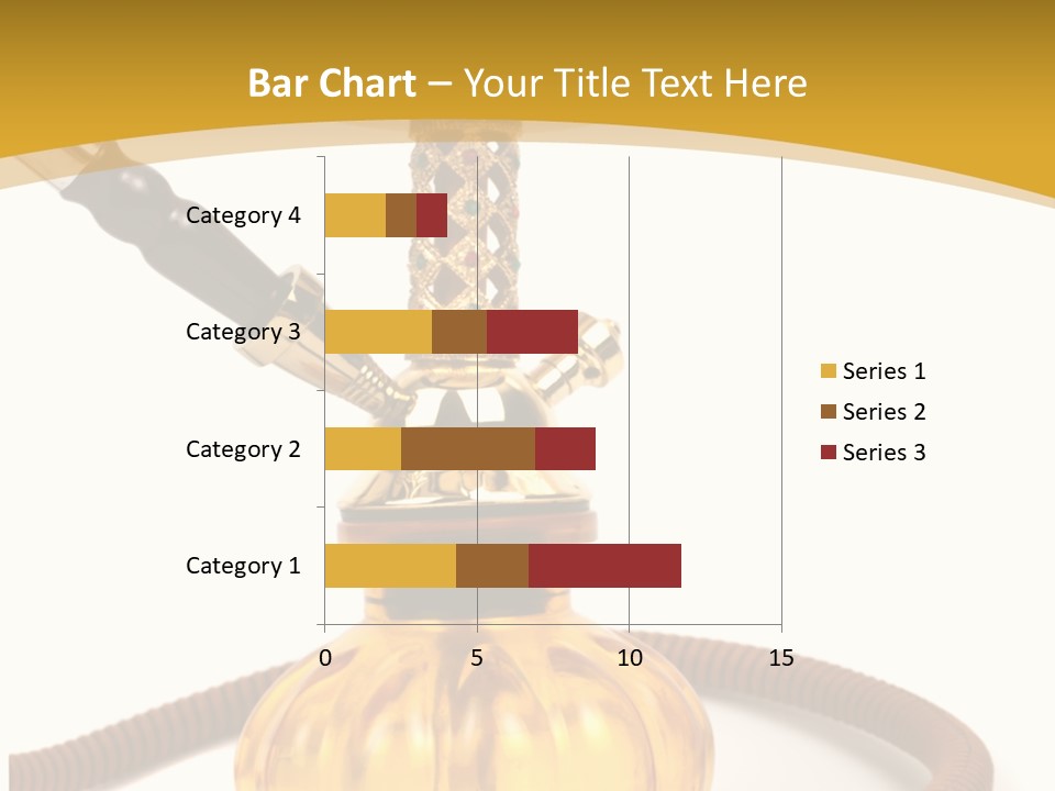 Hookah Isolated On White Background PowerPoint Template