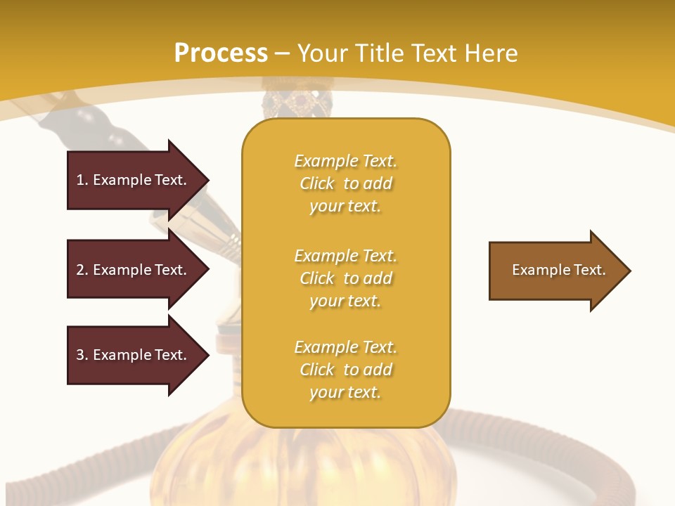 Hookah Isolated On White Background PowerPoint Template