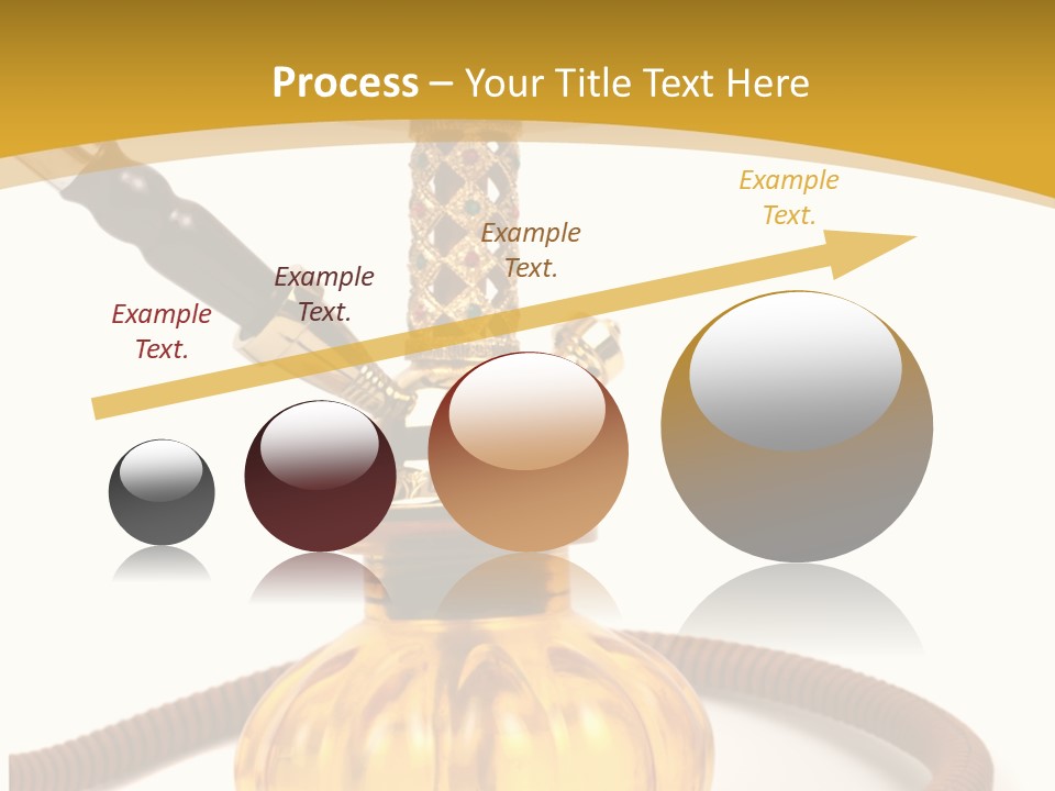 Hookah Isolated On White Background PowerPoint Template