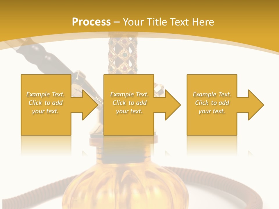 Hookah Isolated On White Background PowerPoint Template