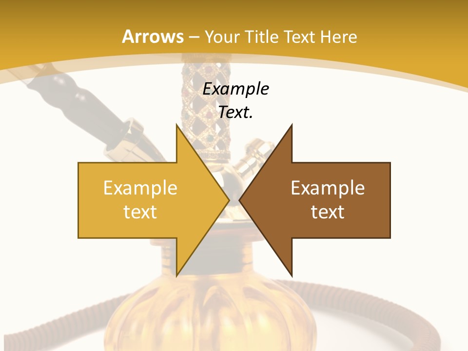 Hookah Isolated On White Background PowerPoint Template