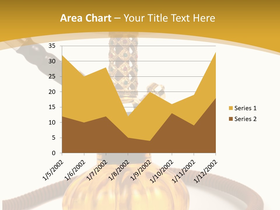 Hookah Isolated On White Background PowerPoint Template