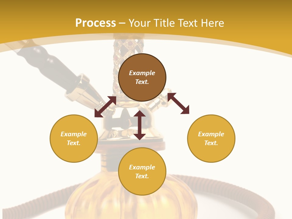 Hookah Isolated On White Background PowerPoint Template