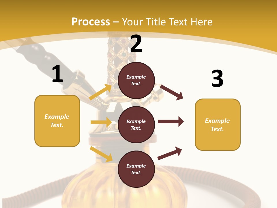 Hookah Isolated On White Background PowerPoint Template