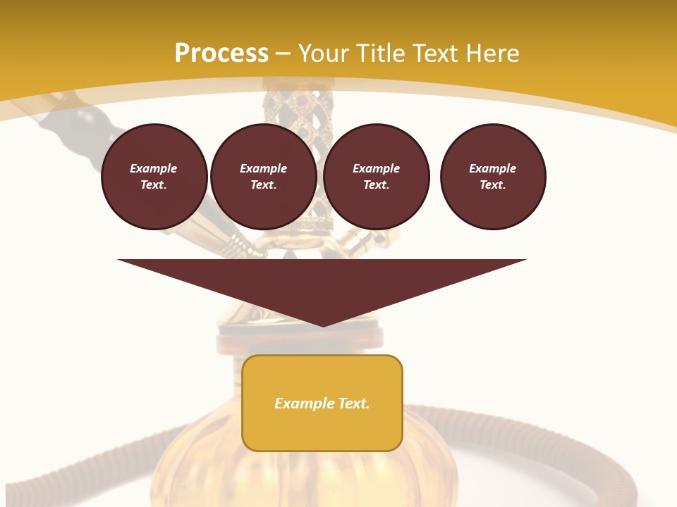 Hookah Isolated On White Background PowerPoint Template