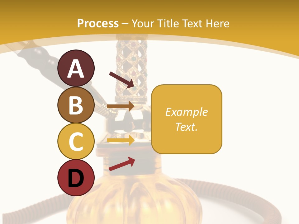 Hookah Isolated On White Background PowerPoint Template