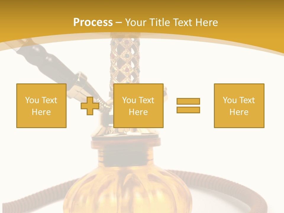 Hookah Isolated On White Background PowerPoint Template