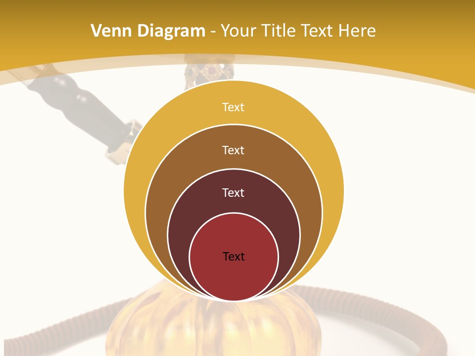 Hookah Isolated On White Background PowerPoint Template