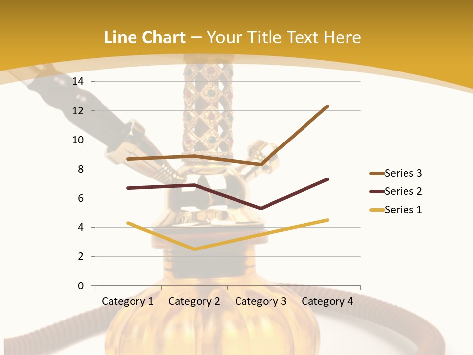 Hookah Isolated On White Background PowerPoint Template