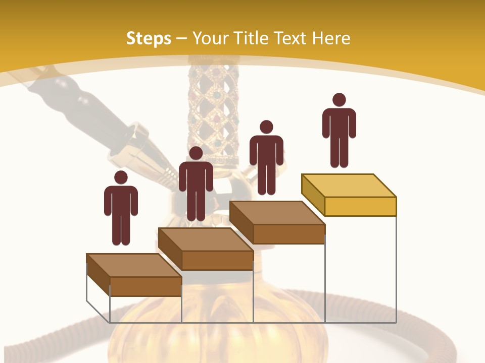 Hookah Isolated On White Background PowerPoint Template