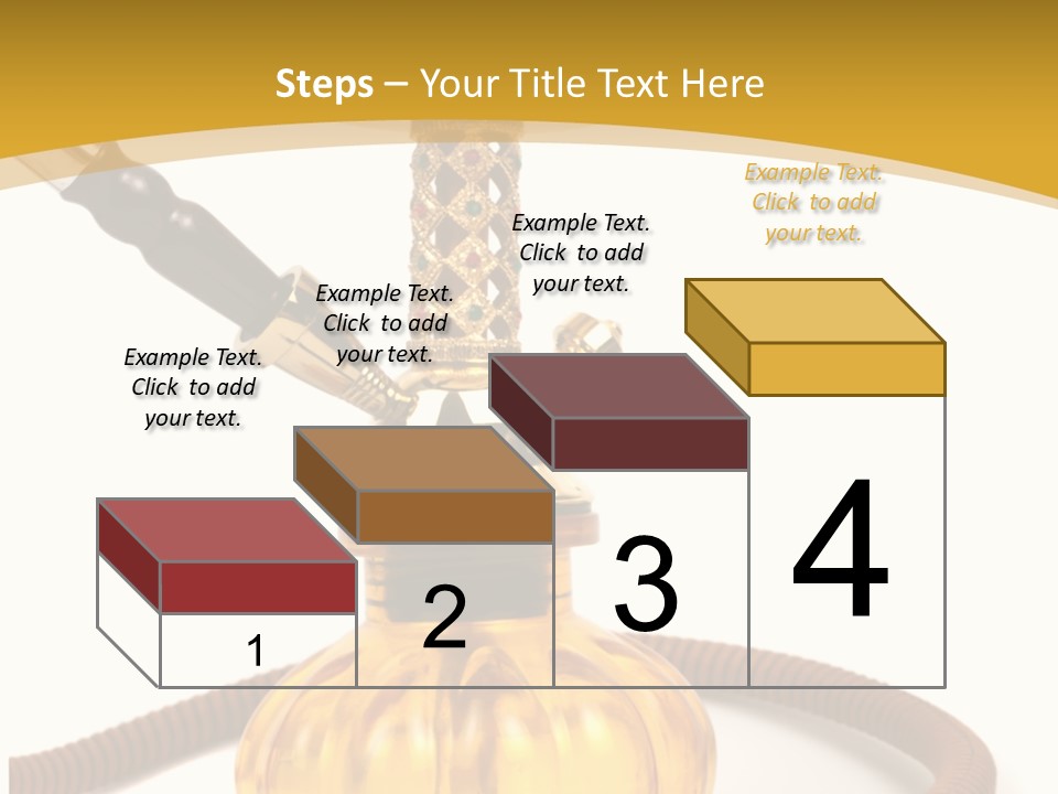 Hookah Isolated On White Background PowerPoint Template