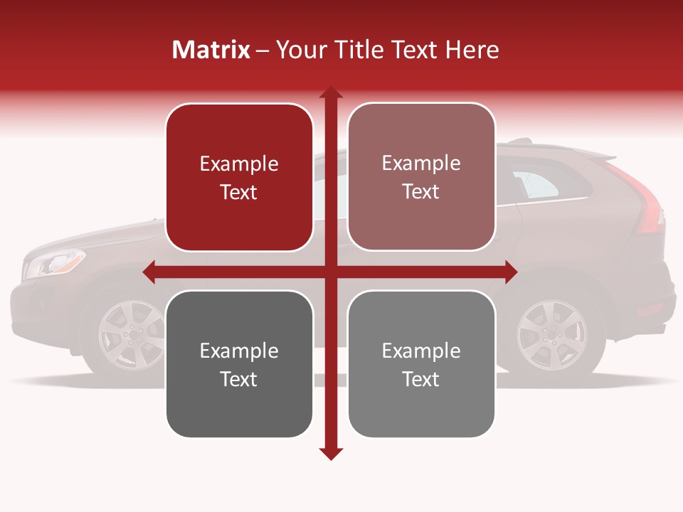 Luxury Suv Isolated On White Background PowerPoint Template