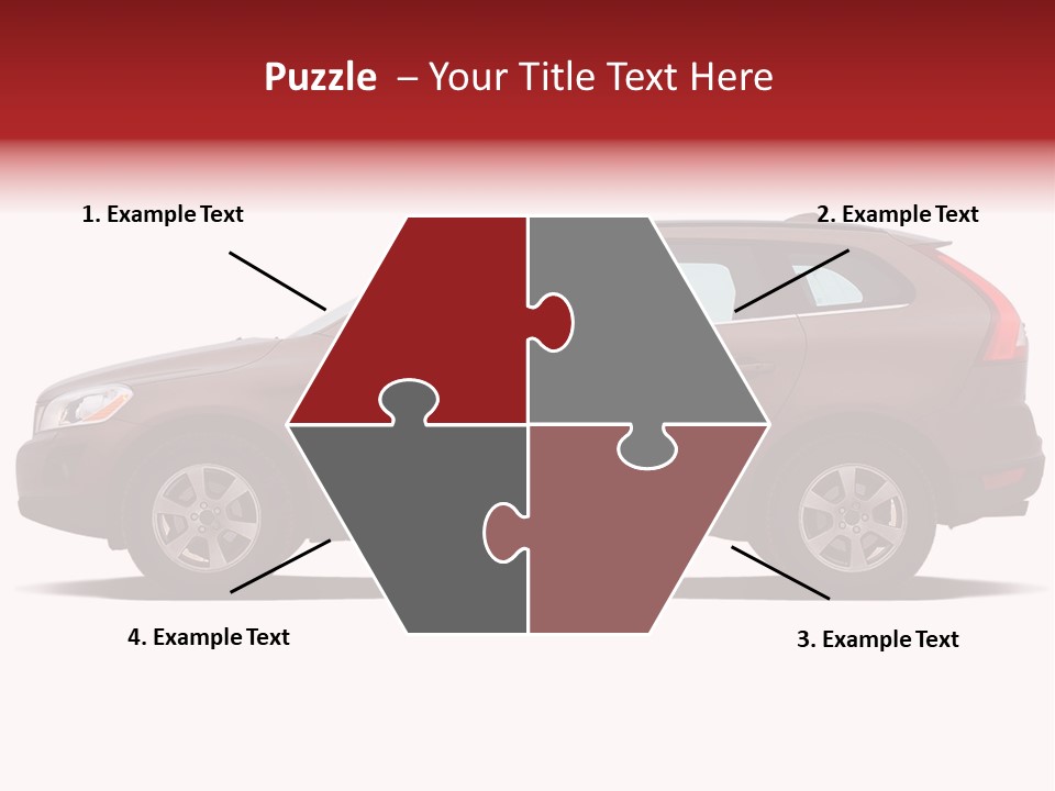 Luxury Suv Isolated On White Background PowerPoint Template