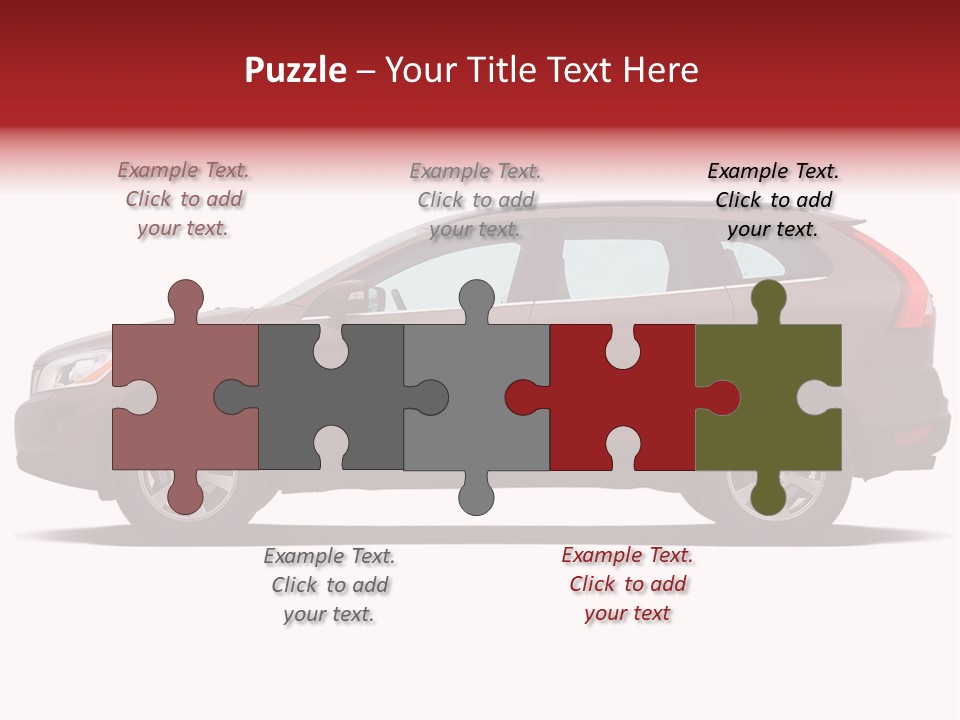 Luxury Suv Isolated On White Background PowerPoint Template