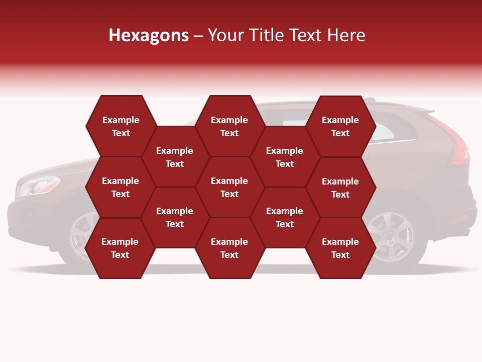 Luxury Suv Isolated On White Background PowerPoint Template