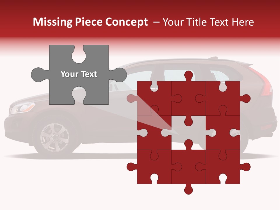 Luxury Suv Isolated On White Background PowerPoint Template