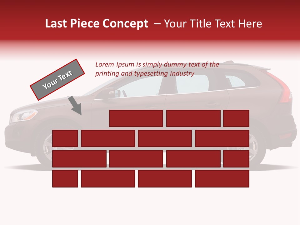 Luxury Suv Isolated On White Background PowerPoint Template