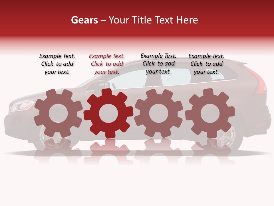 Luxury Suv Isolated On White Background PowerPoint Template