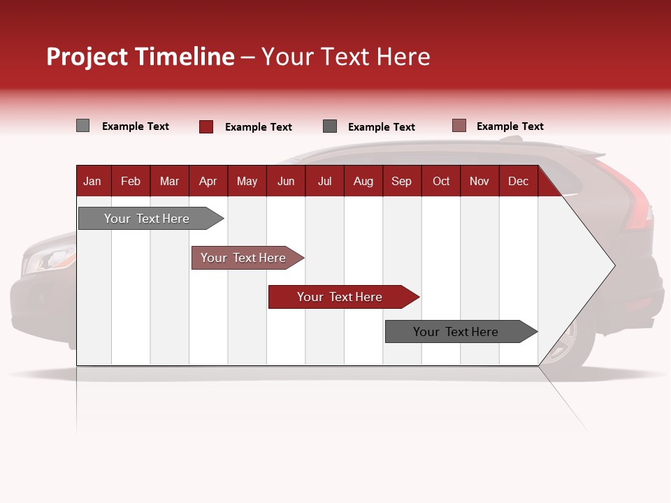 Luxury Suv Isolated On White Background PowerPoint Template