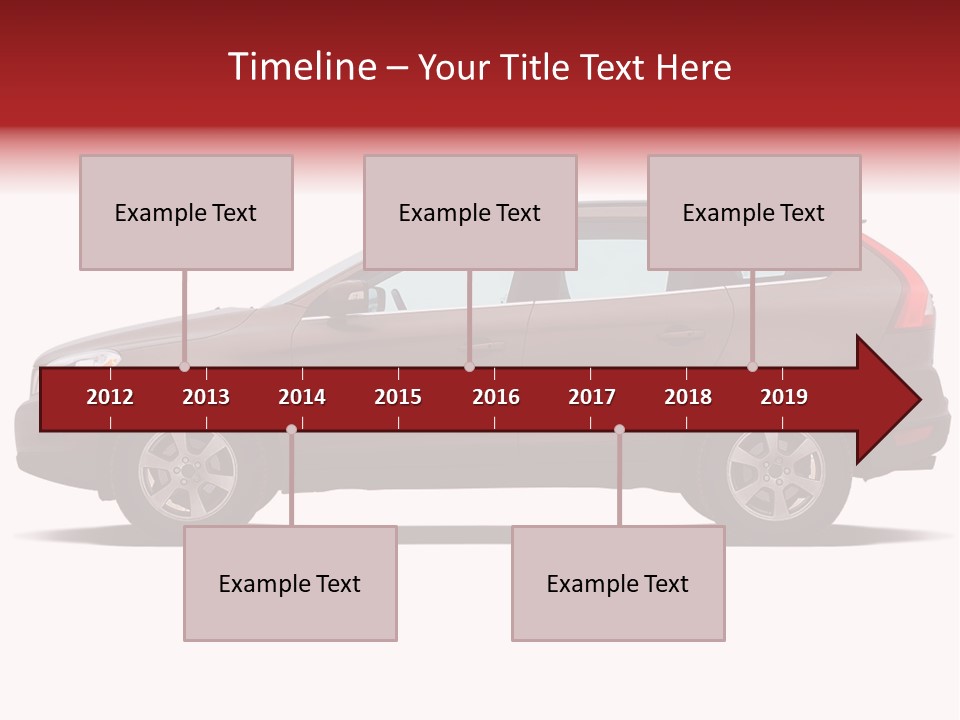 Luxury Suv Isolated On White Background PowerPoint Template