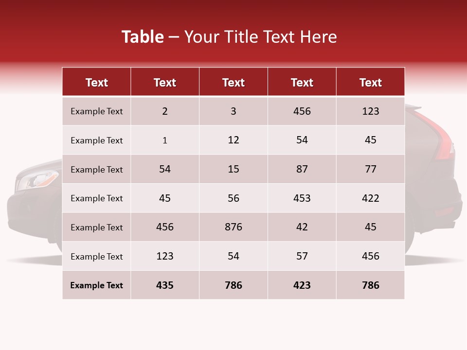 Luxury Suv Isolated On White Background PowerPoint Template