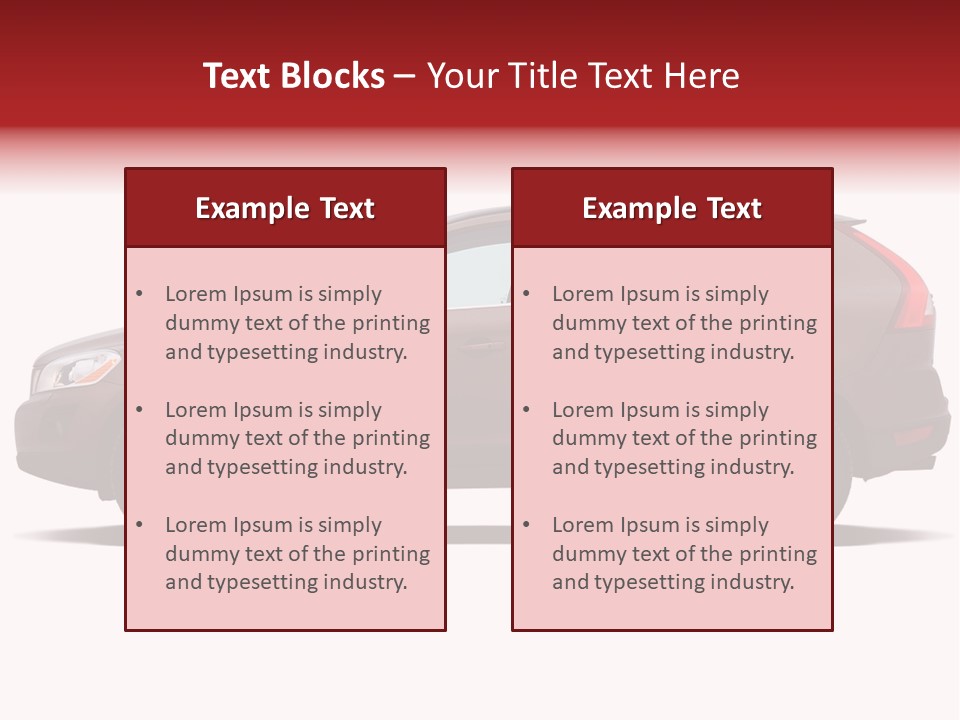 Luxury Suv Isolated On White Background PowerPoint Template
