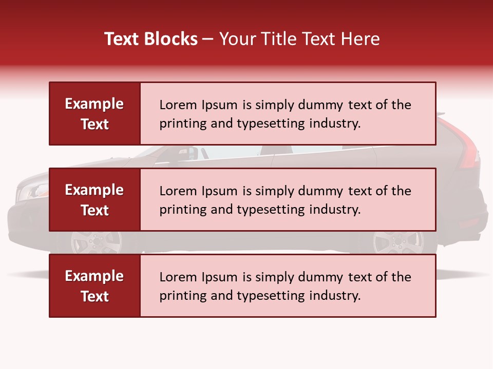 Luxury Suv Isolated On White Background PowerPoint Template