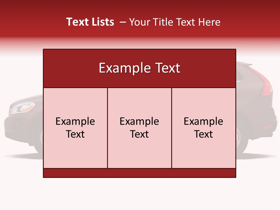 Luxury Suv Isolated On White Background PowerPoint Template