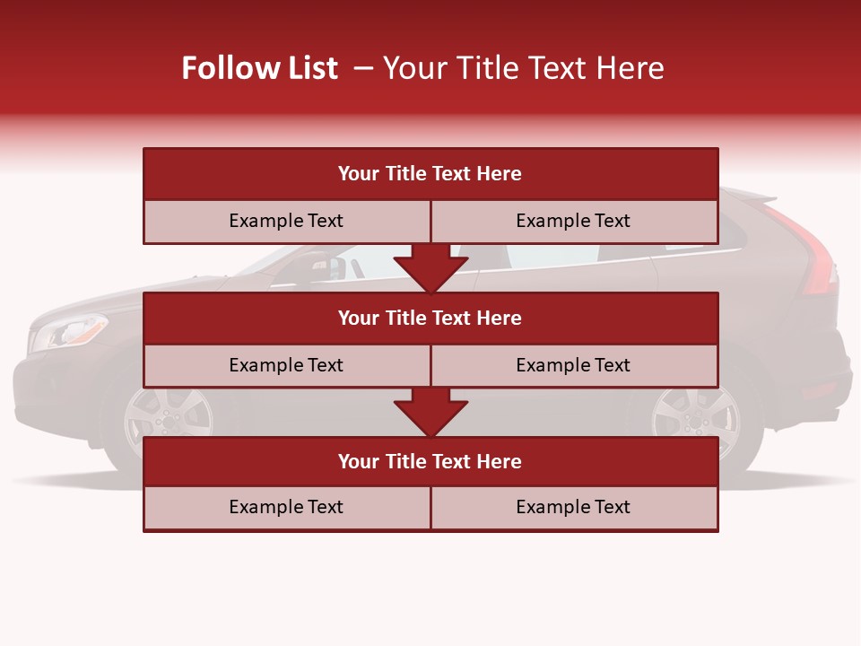 Luxury Suv Isolated On White Background PowerPoint Template