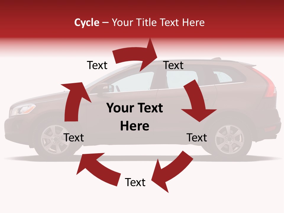 Luxury Suv Isolated On White Background PowerPoint Template