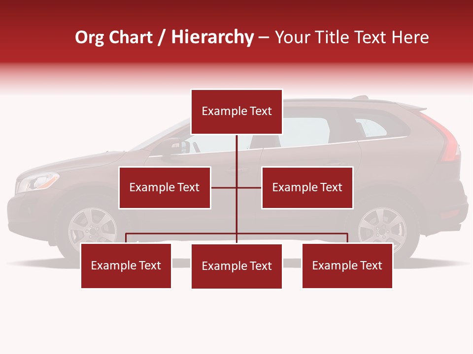 Luxury Suv Isolated On White Background PowerPoint Template