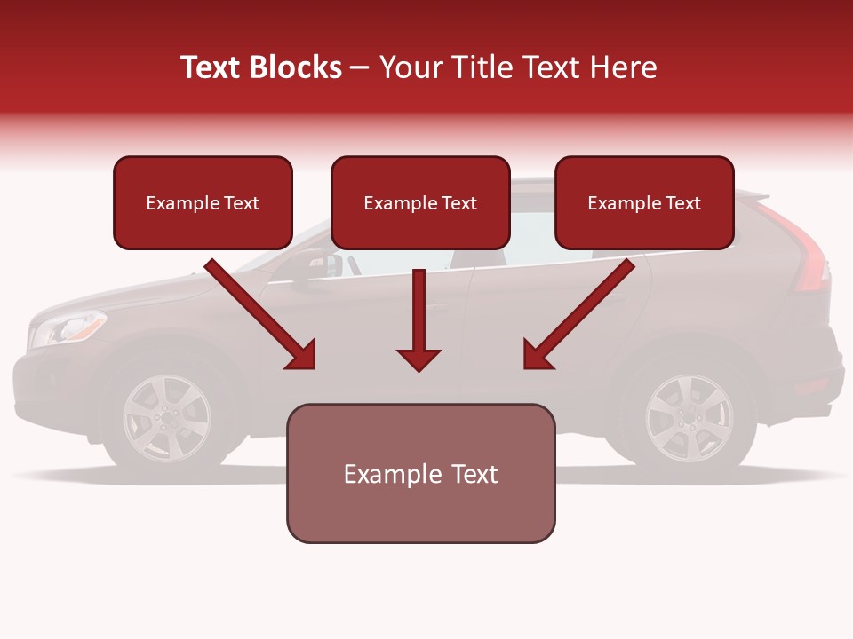 Luxury Suv Isolated On White Background PowerPoint Template