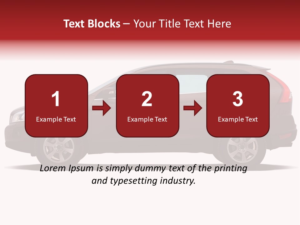 Luxury Suv Isolated On White Background PowerPoint Template