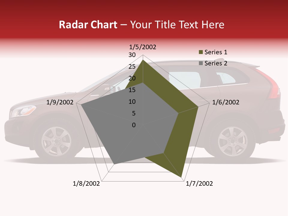 Luxury Suv Isolated On White Background PowerPoint Template