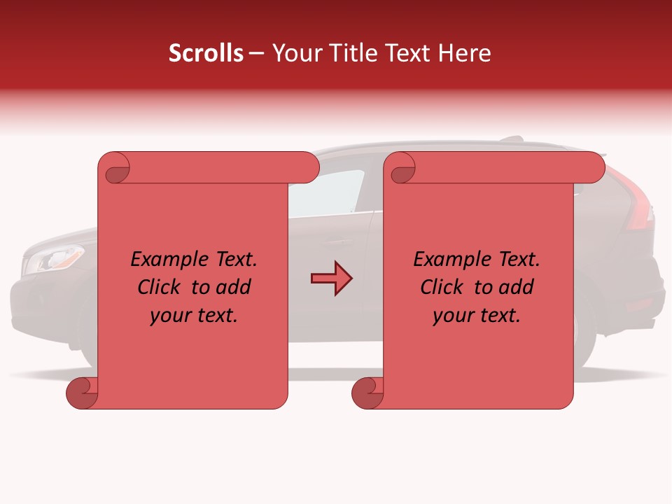 Luxury Suv Isolated On White Background PowerPoint Template