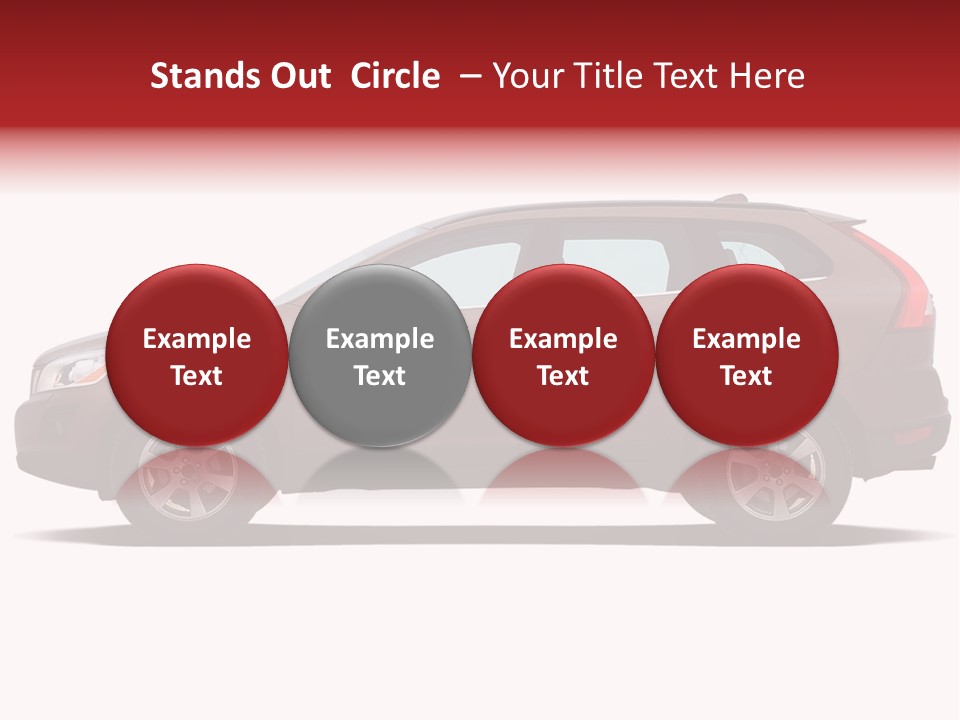 Luxury Suv Isolated On White Background PowerPoint Template