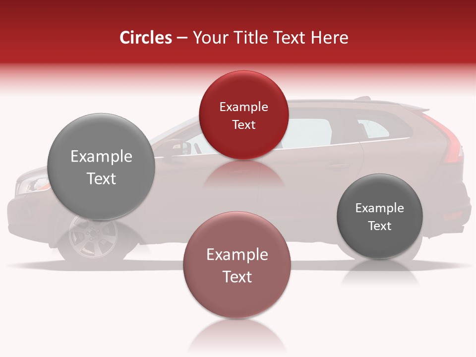 Luxury Suv Isolated On White Background PowerPoint Template