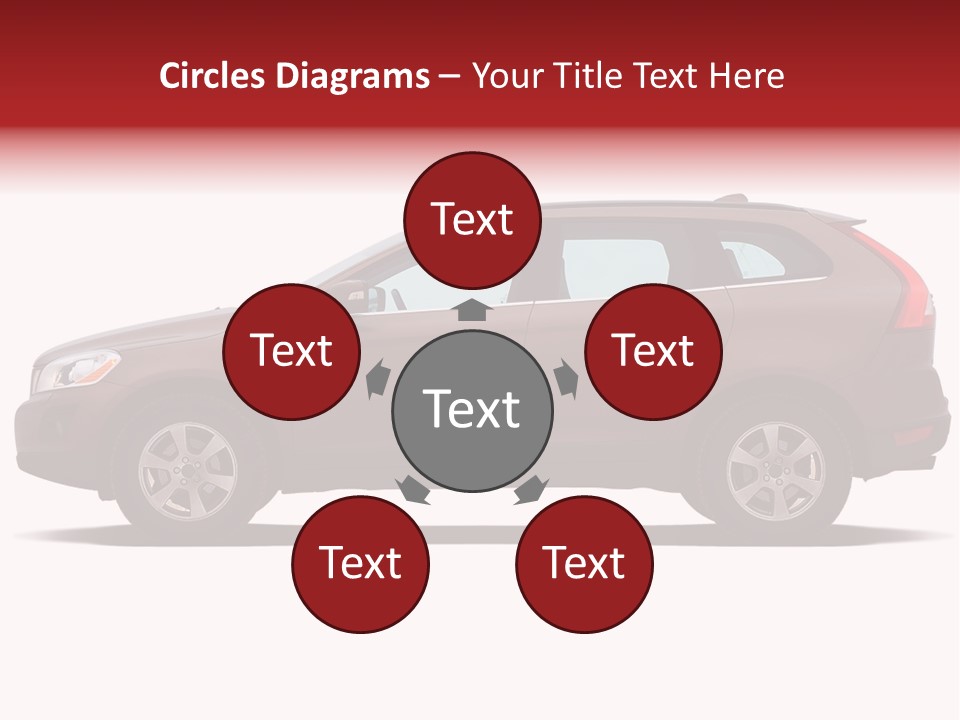 Luxury Suv Isolated On White Background PowerPoint Template