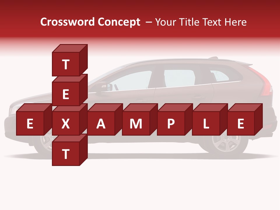 Luxury Suv Isolated On White Background PowerPoint Template