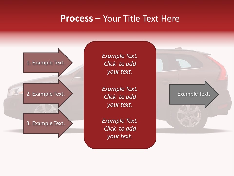Luxury Suv Isolated On White Background PowerPoint Template