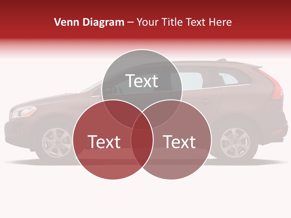 Luxury Suv Isolated On White Background PowerPoint Template