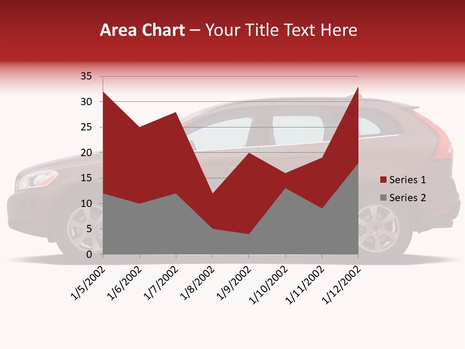 Luxury Suv Isolated On White Background PowerPoint Template